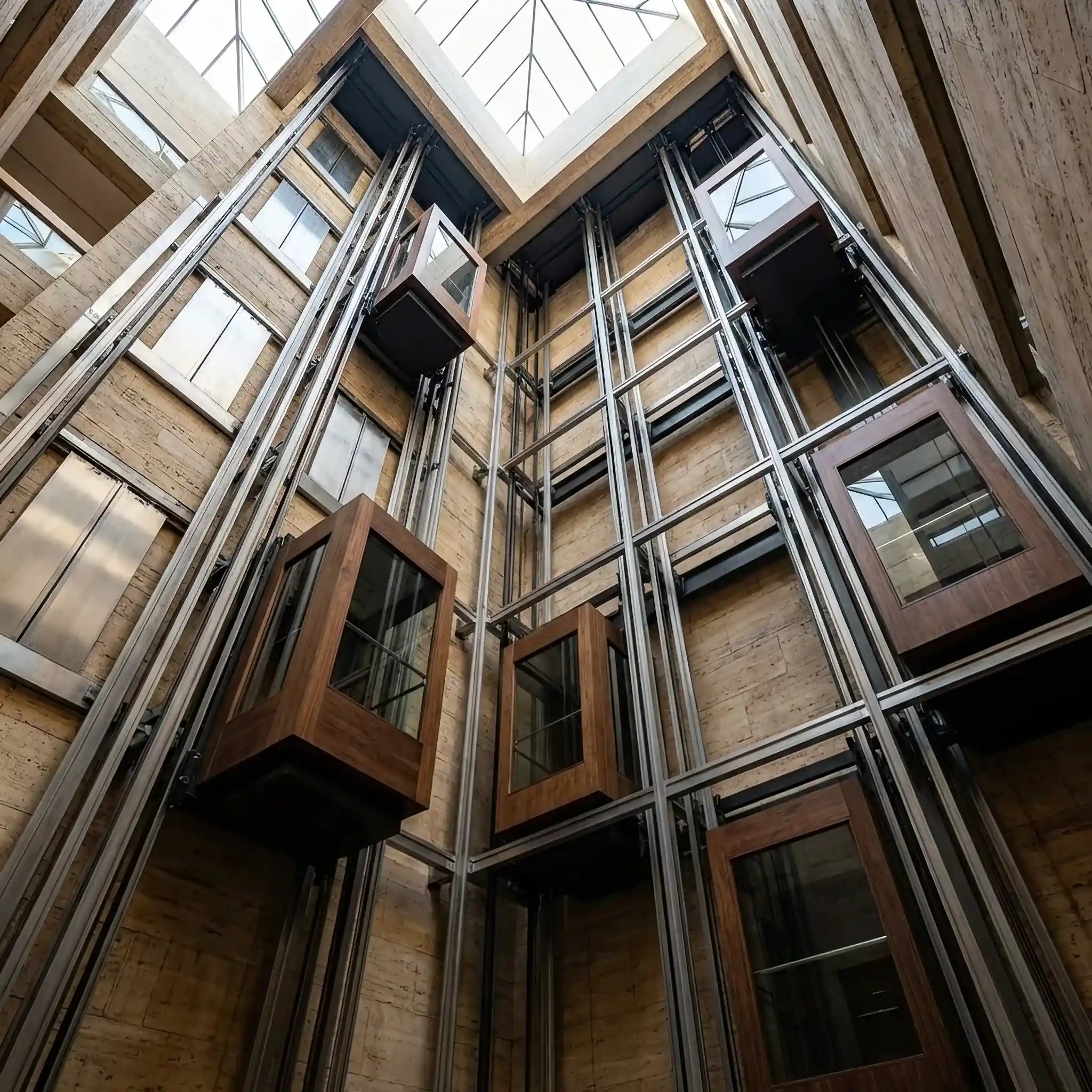 Архитектура и дизайн: Одна и та же кабина лифта в вестибюль плавно меняет вертикальное движение на горизонтальное, доставляя гостя в дальнее крыло здания