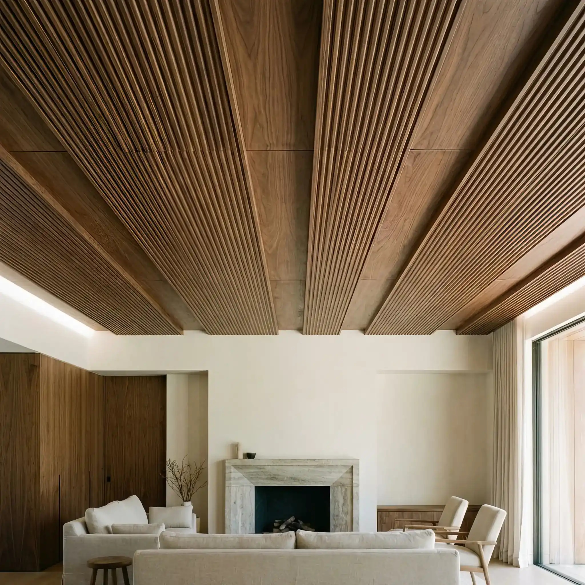 Архитектура и дизайн: Гость в вестибюль находится в индивидуальном звуковом пузыре, где шум города исчезает, заменяясь расслабляющими звуками природы