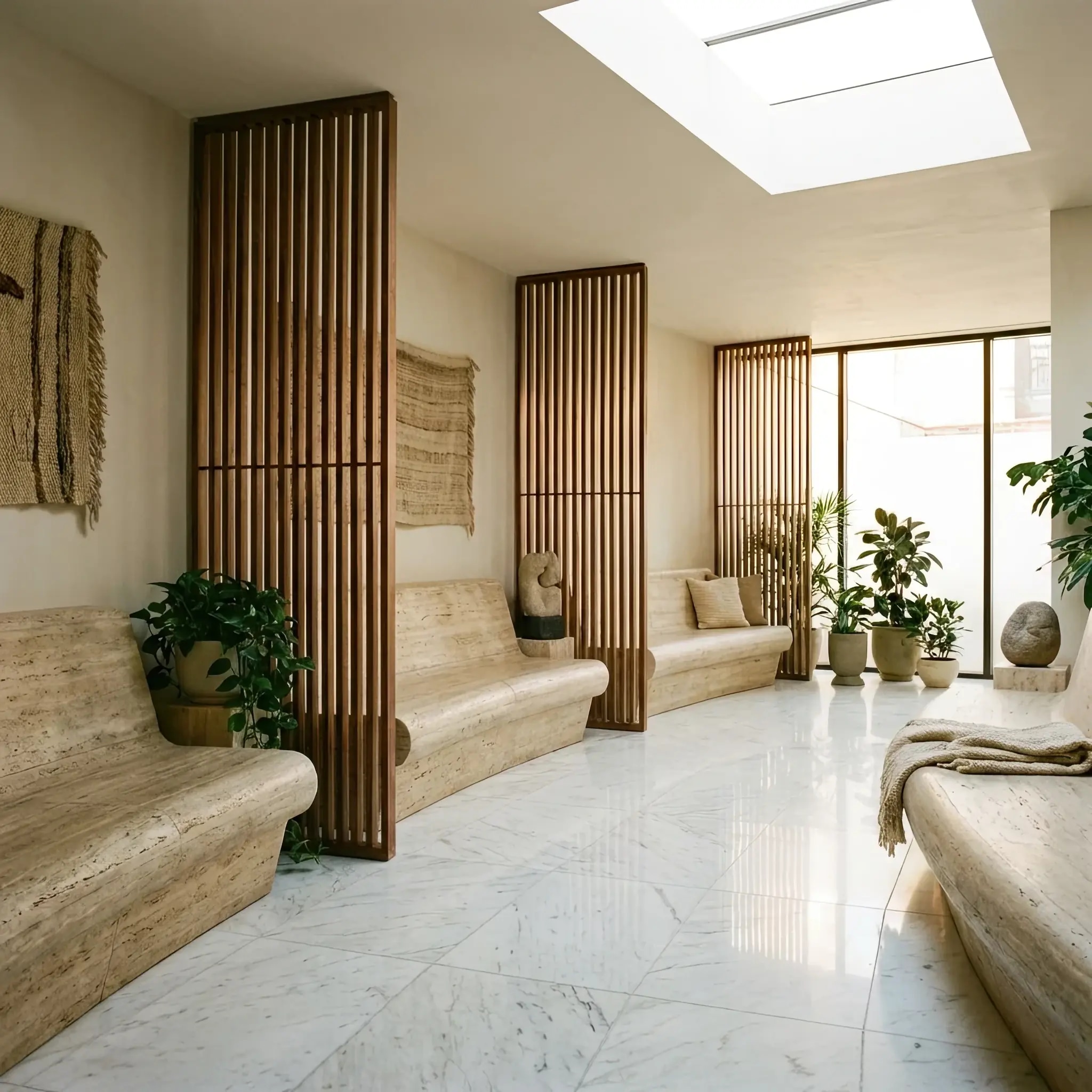 Архитектура и дизайн: В случае учебной тревоги на полу вестибюль появляются лазерные указатели, которые ведут каждого гостя индивидуально, адаптируясь к его скорости и направлению