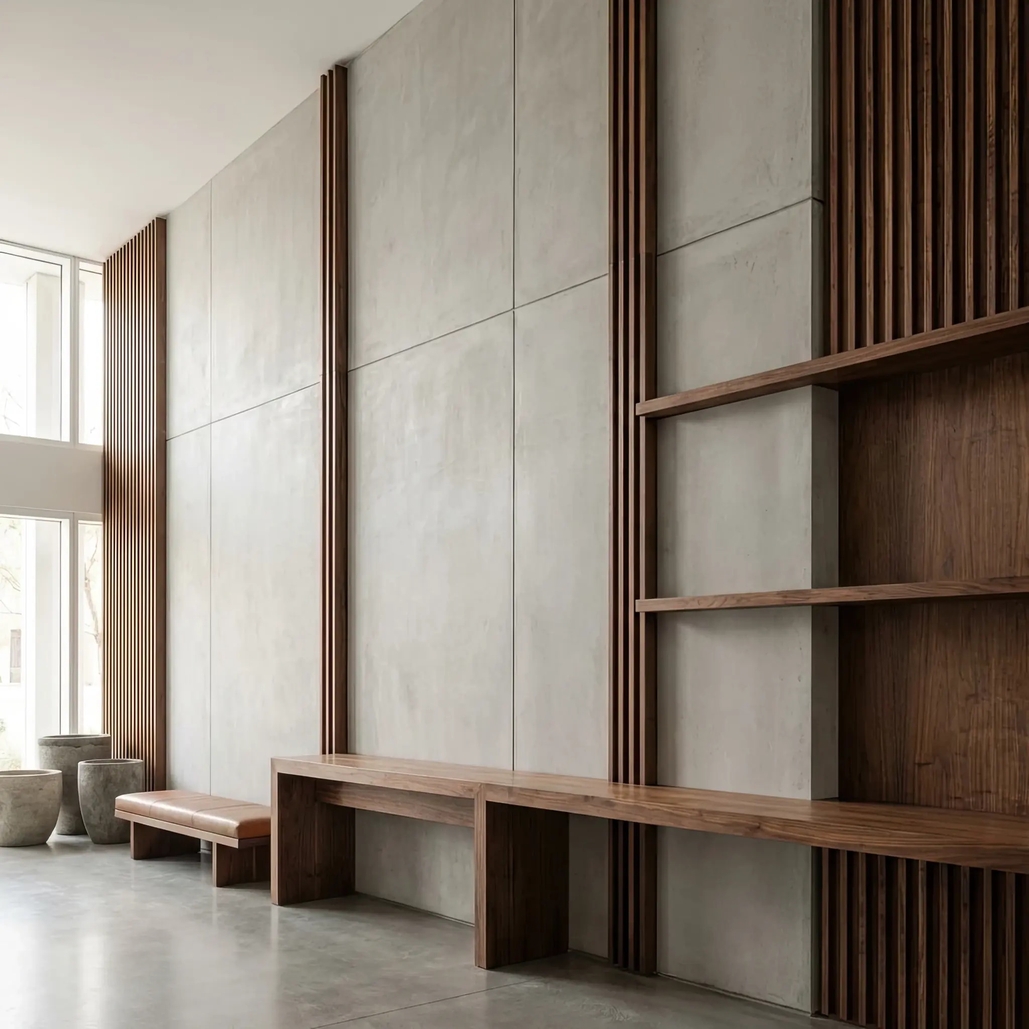 Архитектура и дизайн: Макросъемка бетонной стены вестибюль, где микротрещина заполняется белым кристаллическим веществом, производимым бактериями