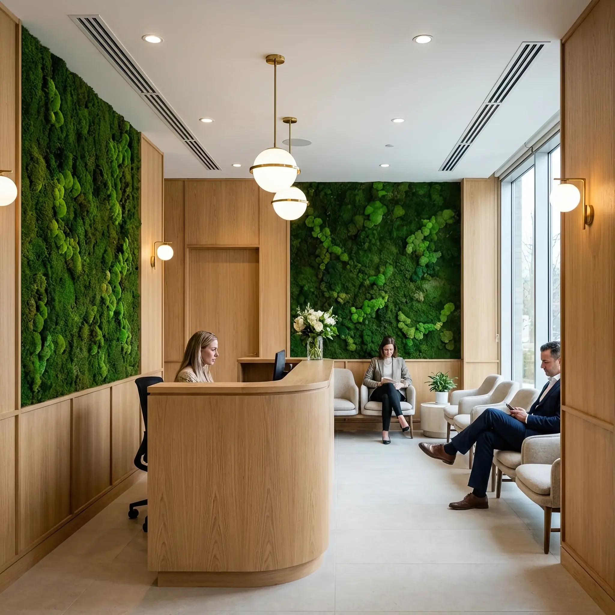 Архитектура и дизайн: Посетитель в вестибюль видит виртуальные навигационные линии и подсказки через очки или смартфон