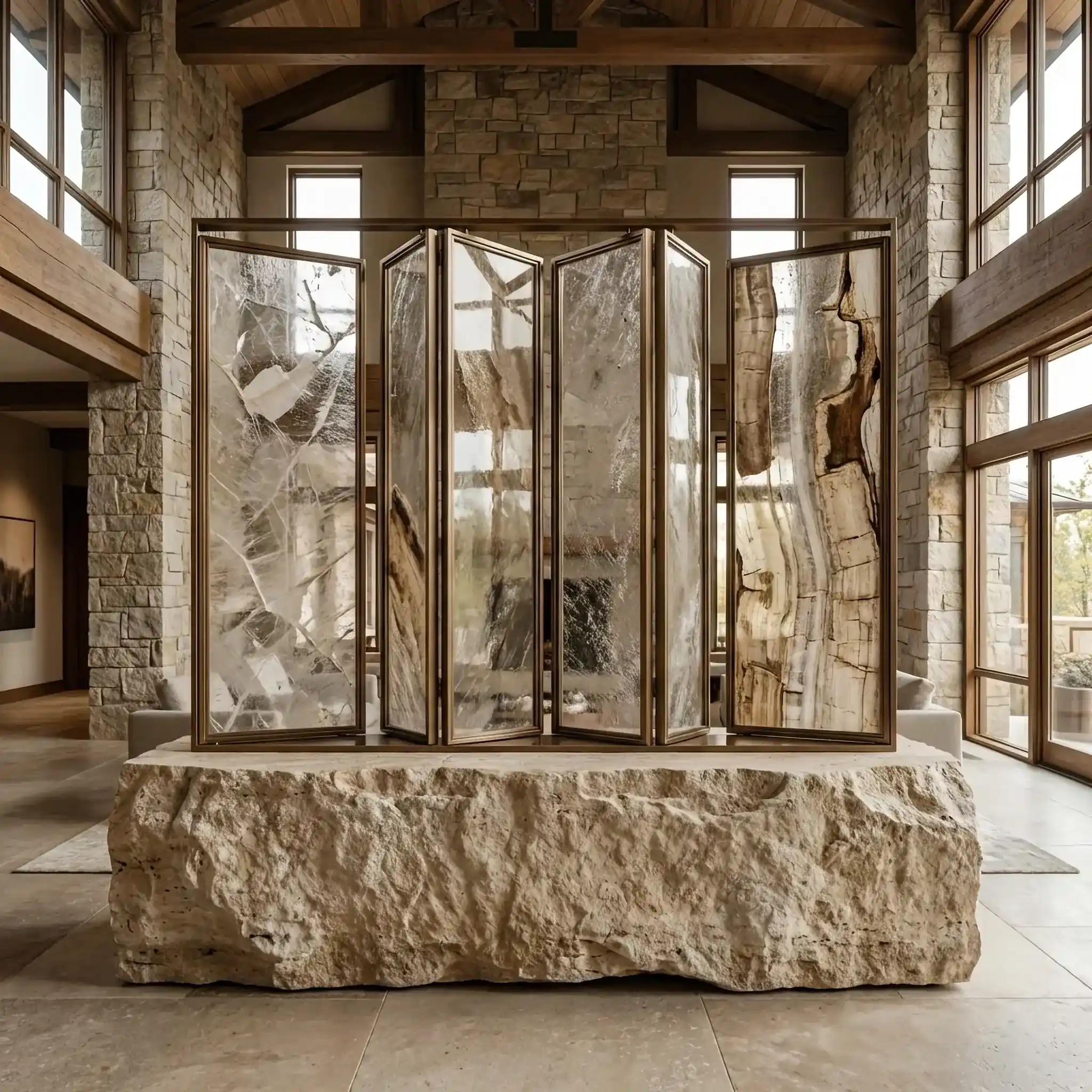 Архитектура и дизайн: В сумерках стены вестибюль начинают излучать мягкое, магическое сине-зеленое свечение, указывая путь к выходу и зонам отдыха без использования ламп