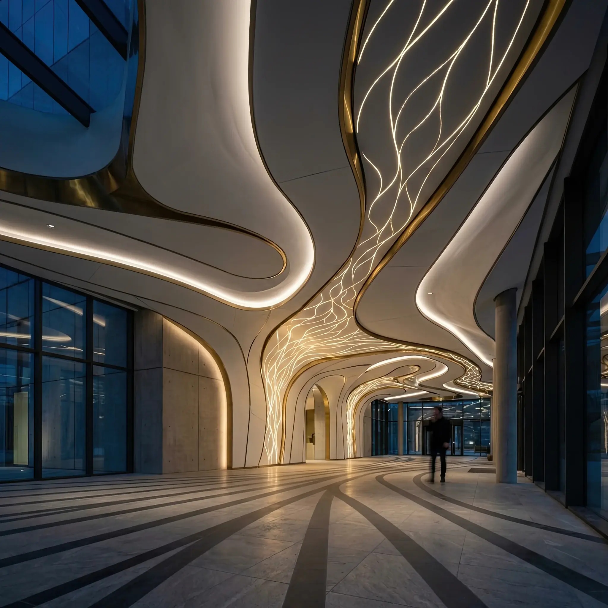 Архитектура и дизайн: Величественный световой потолок атриума под защитой нано-покрытия, устраняющего микро-трещины от термического расширения