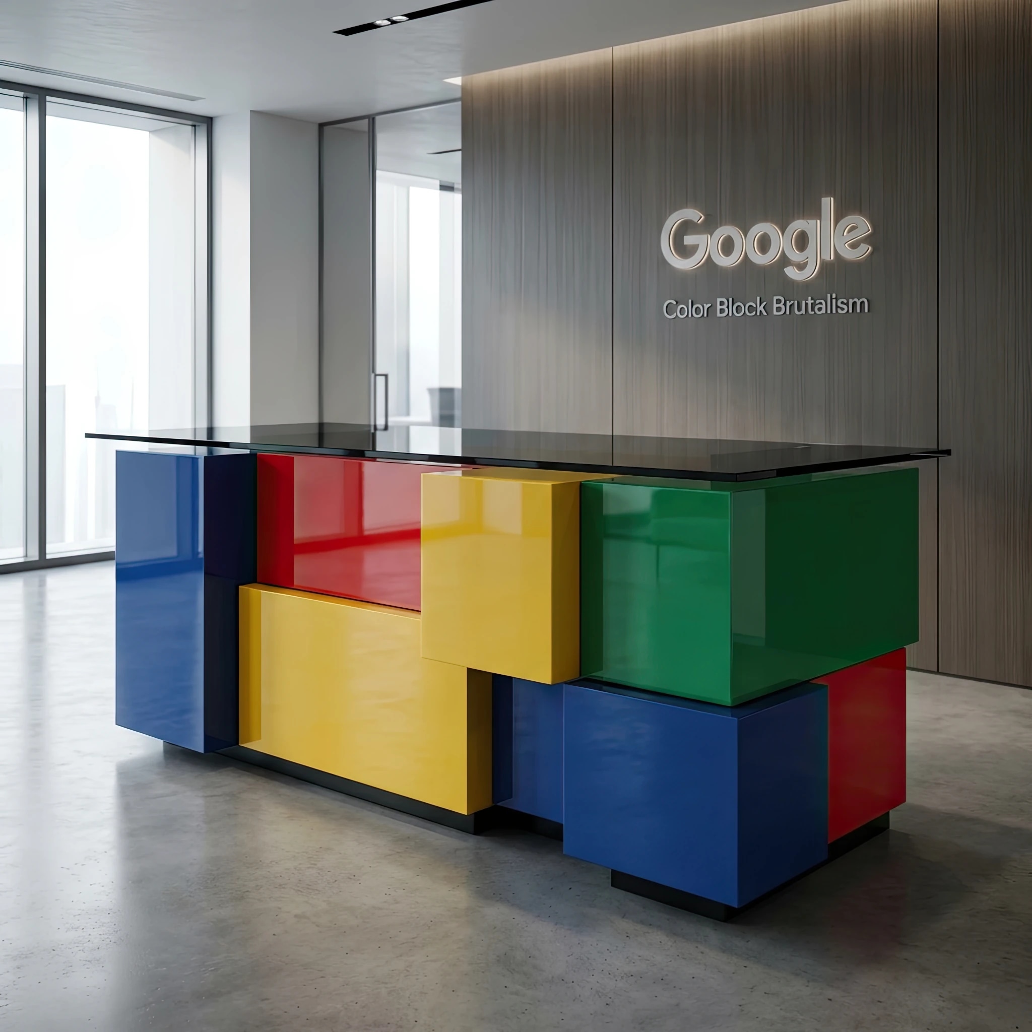 Брутализм колор-блоков