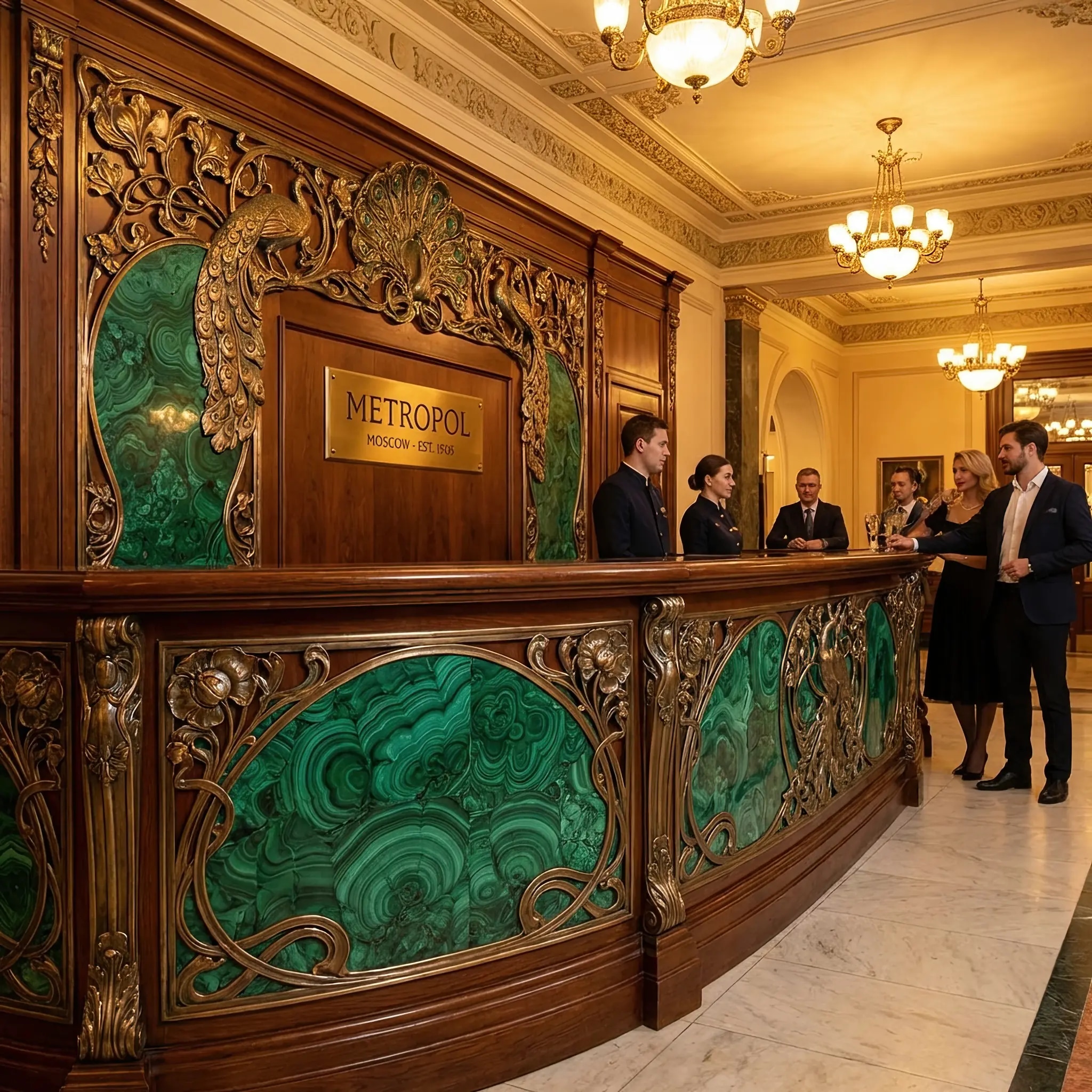 Бронза и малахит